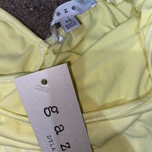 GAZE pastel yellow Bodysuit XS